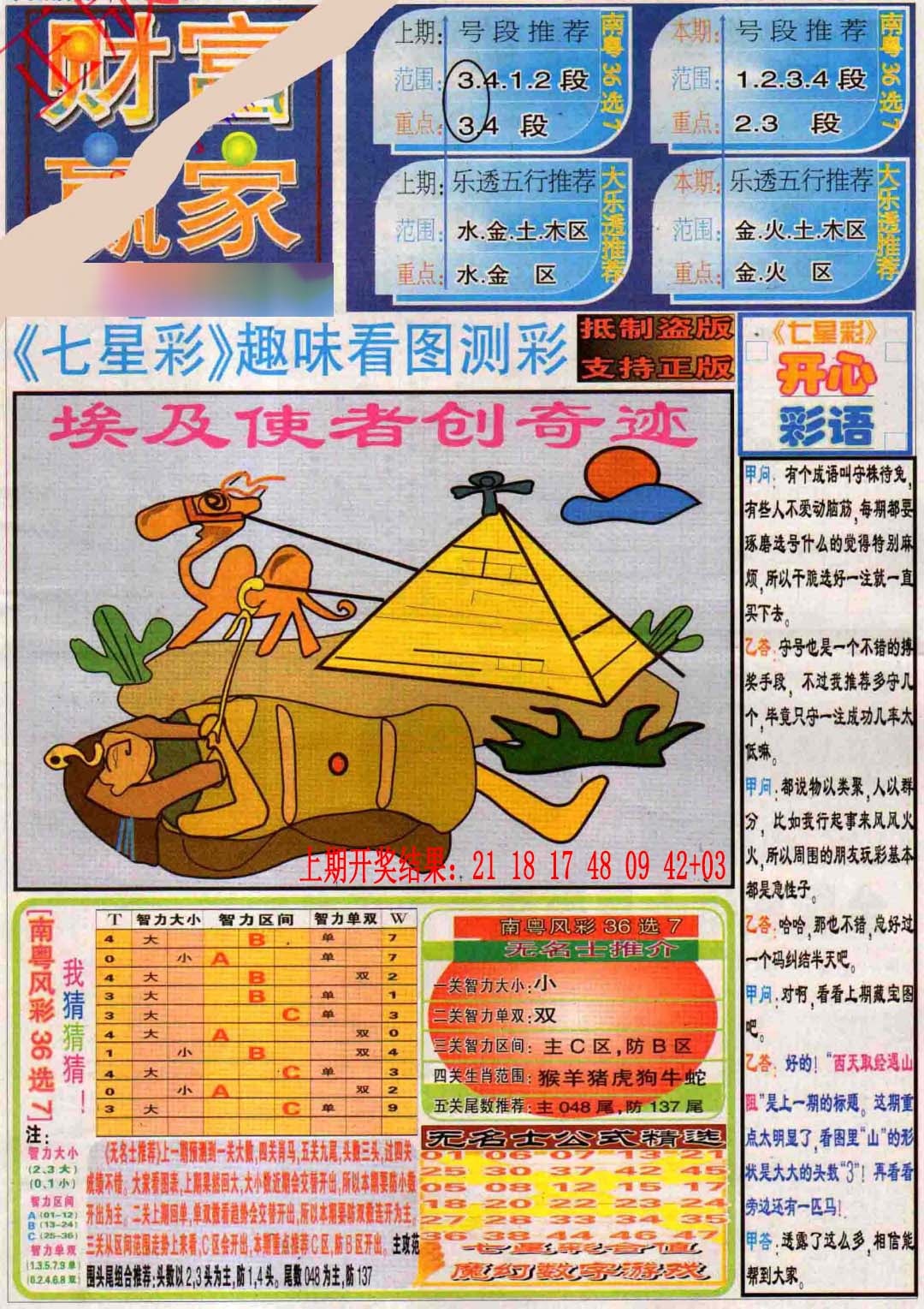 081期财富赢家（七星彩）[图]